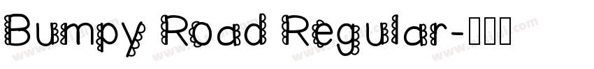 Bumpy Road Regular字体转换